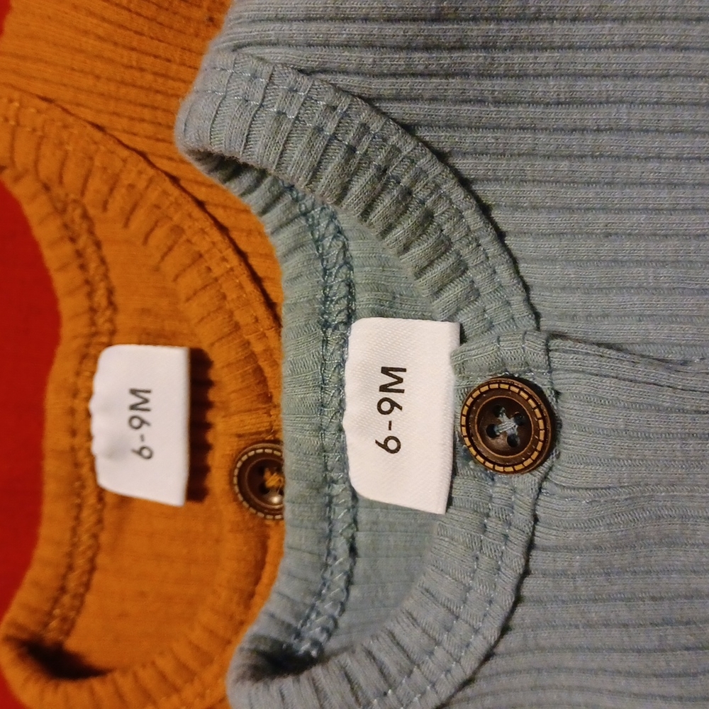 Baby Boys Ribbed Rompers - Picture 5 of 5